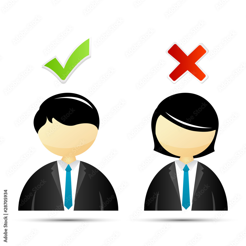 right and wrong sign with students right and wrong sign with students