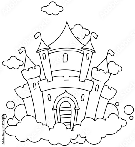 Line Art Castle