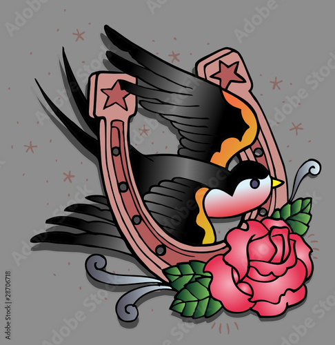 rondine fortuna tattoo