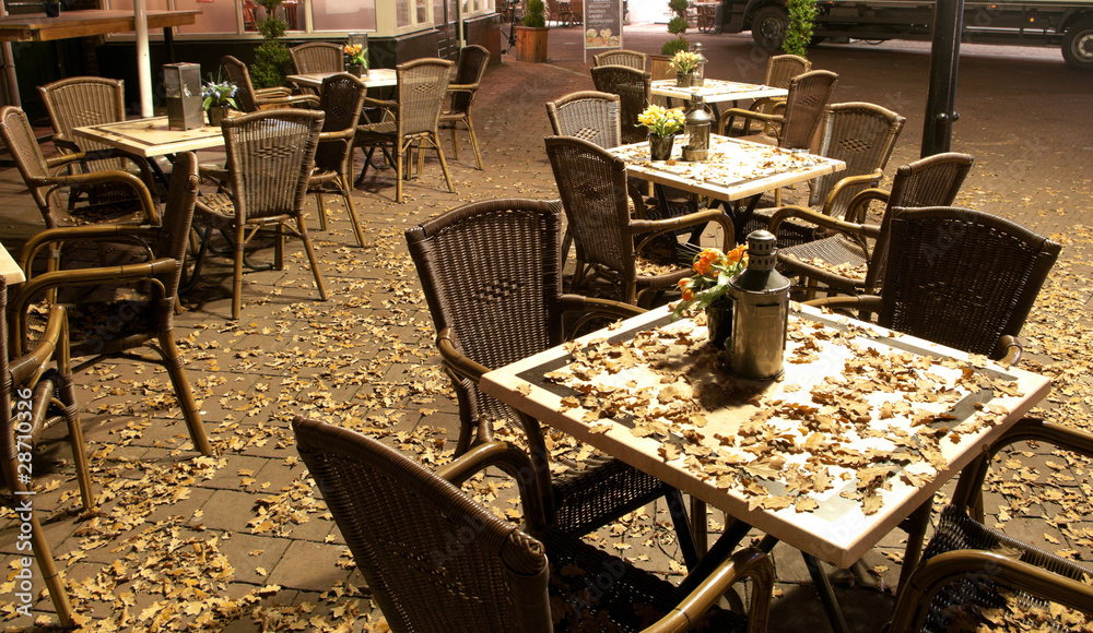 Naklejka premium empty terrace