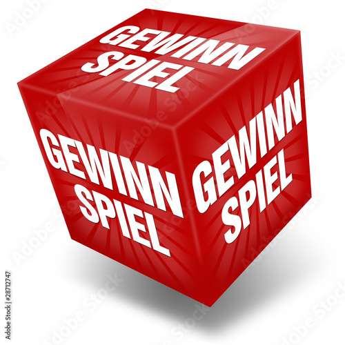 3d würfel button icon gewinnspiel