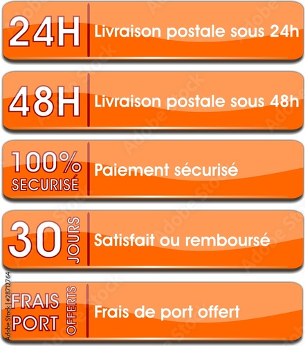 boutons commerce