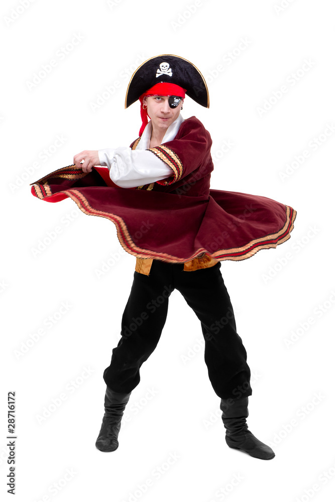 young dancer dressed as pirate seated dancing young dancer dressed as pirate seated dancing