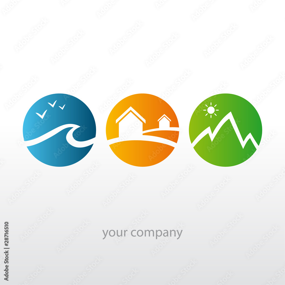 logo entreprise, logo vacances