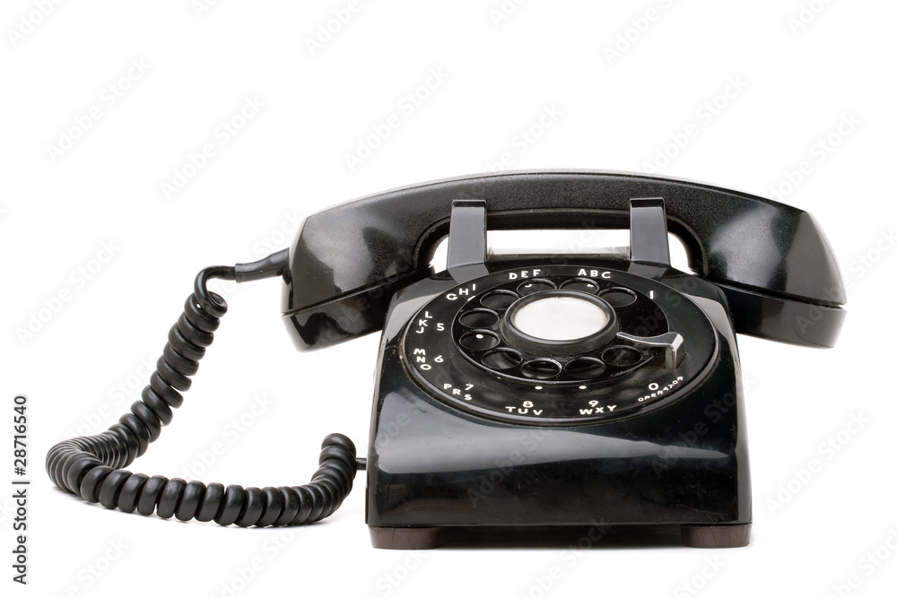 Old Black Retro Telephone