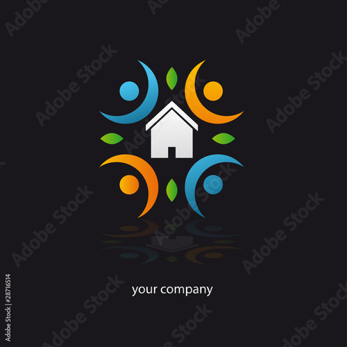 logo entreprise, logo habitat