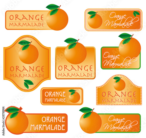 etiquetas orange marmalade