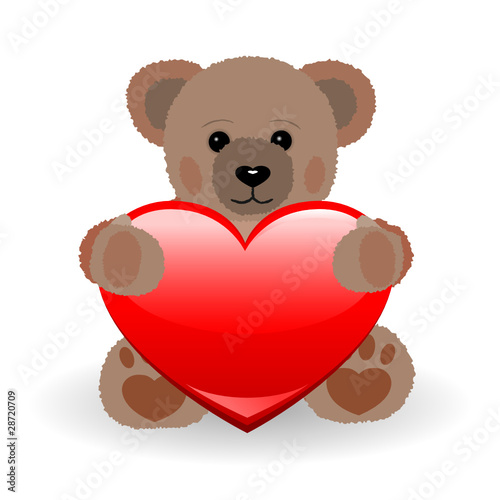 Teddy Bär mit Herz