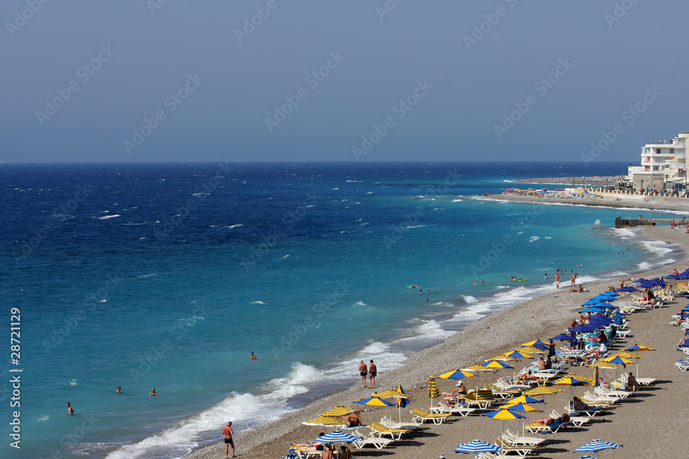 Obraz premium Rhodes beach