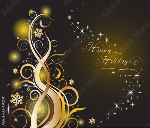 abstract gold holiday background