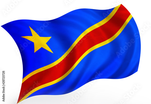 Slika na platnu Zaire (Congo) 3d flag