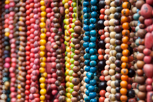 Colorful Rows of Beads
