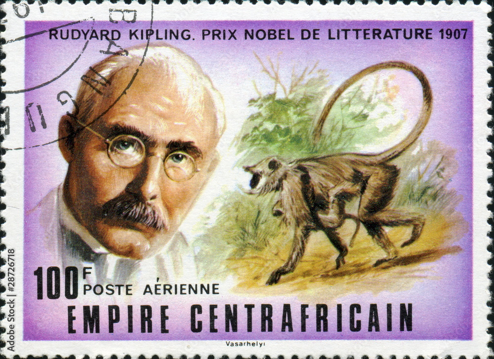 Rudyard Kipling, prix Nobel de littérature 1907. Stock Photo | Adobe Stock