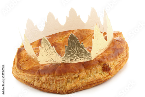 galette des rois et couronne