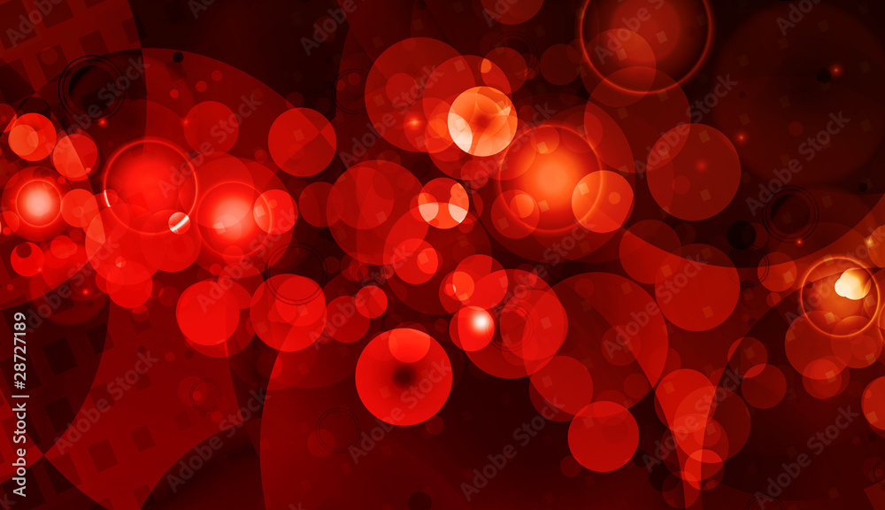 Rote Lichter Bokeh glühend
