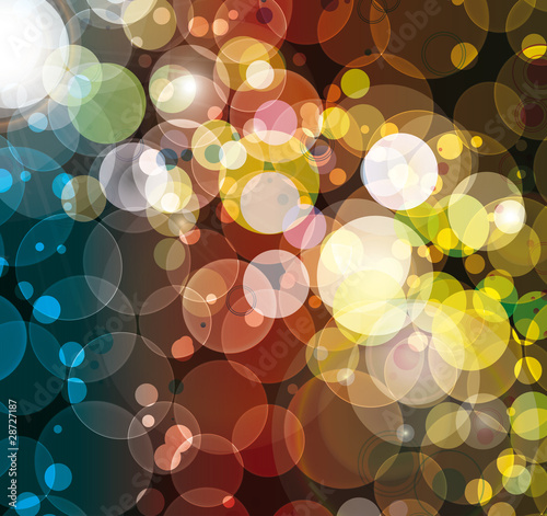 Bunte Lichter Bokeh glühend