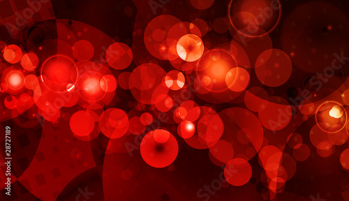 Rote Lichter Bokeh glühend