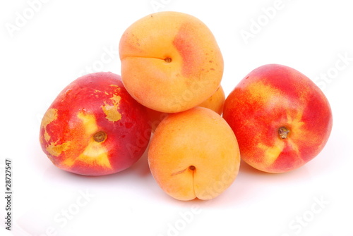 Apricots and peaches