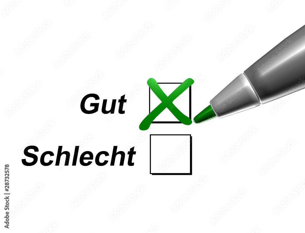 Gut Schlecht StockIllustration Adobe Stock