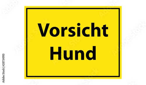 Warnschild Vorsicht Hund