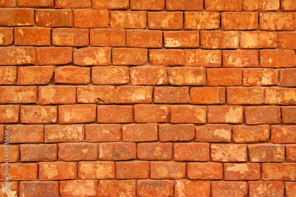 Red brick wall