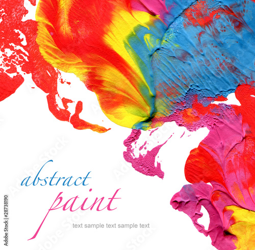 Canvas Print Abstract acrylic hand painted background