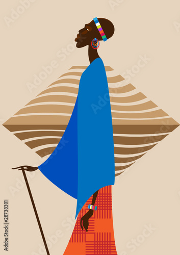 African man
