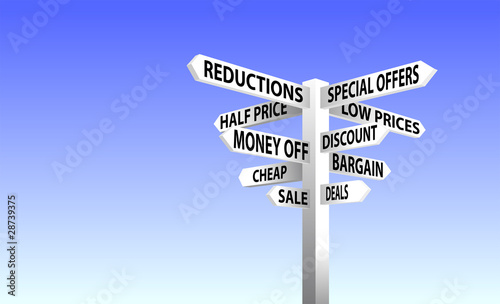 Sale Sign post