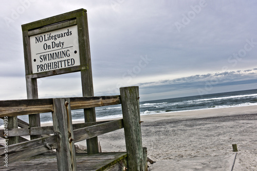 Lifeguards on duty and swimming prohibited during winter