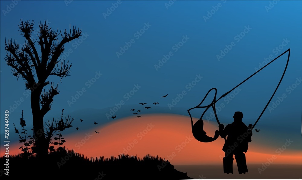 pescador rio