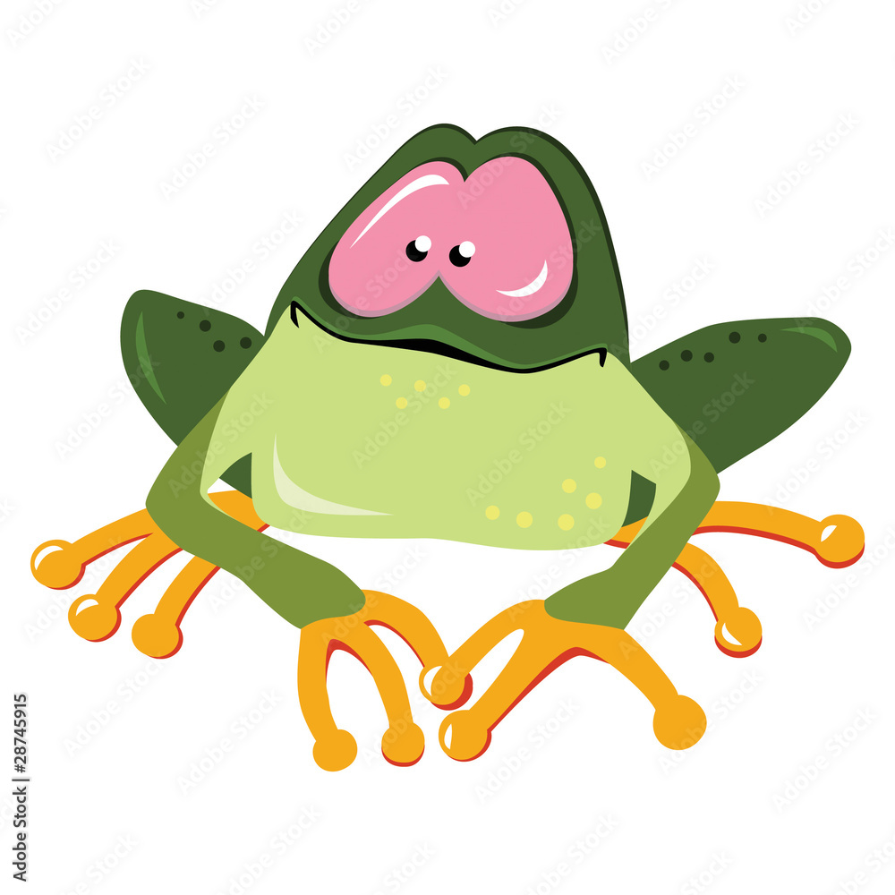 Cartoon frog Cartoon frog