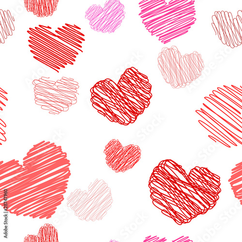Seamless hearts pattern