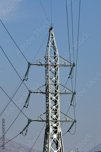 A pylon of electric power transmission