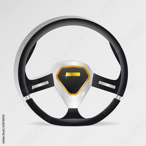 Steering wheel - vector illustration