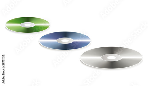 Datenträger CD DVD drei