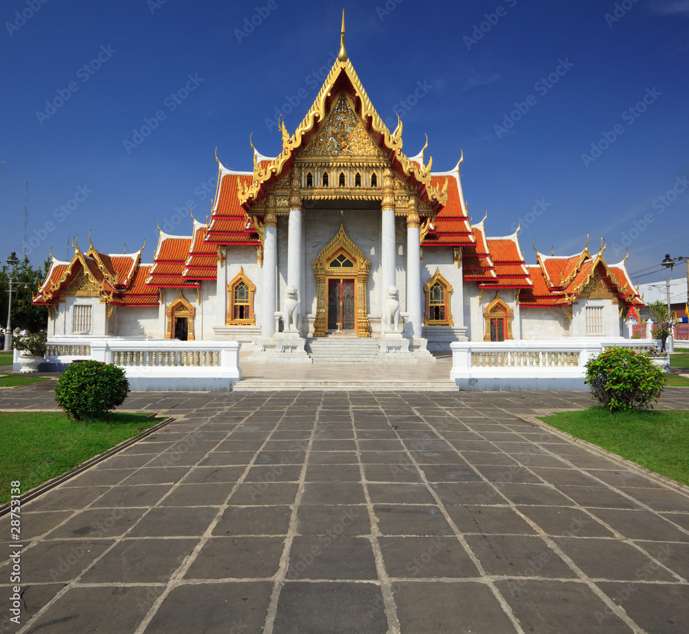 The Marble Temple (Wat Benchamabophit ), Bangkok, Thailand
