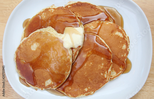 Pancakes with Butter and Syrup