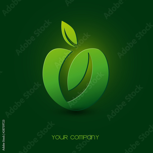 logo entreprise, pomme