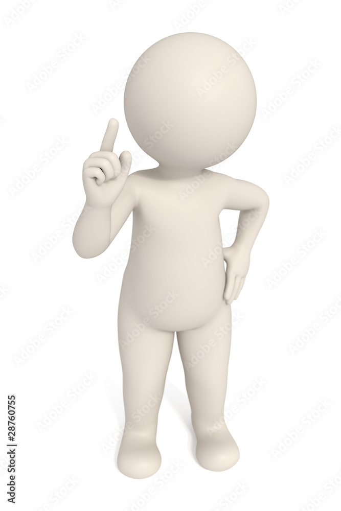 3d man - Pay attention 3d man - Pay attention