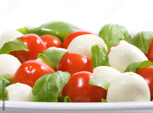 salad with mozzarella and tomatoes