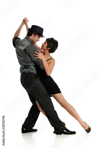 Couple dancing Tango