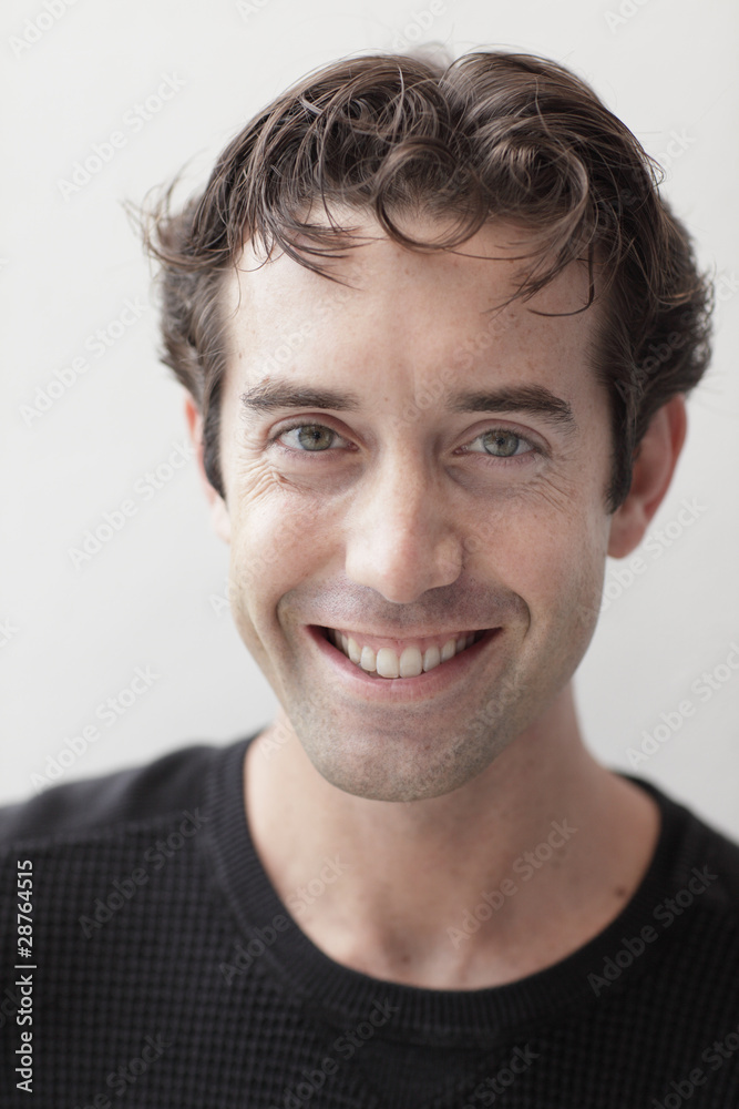Handsome man smiling Handsome man smiling