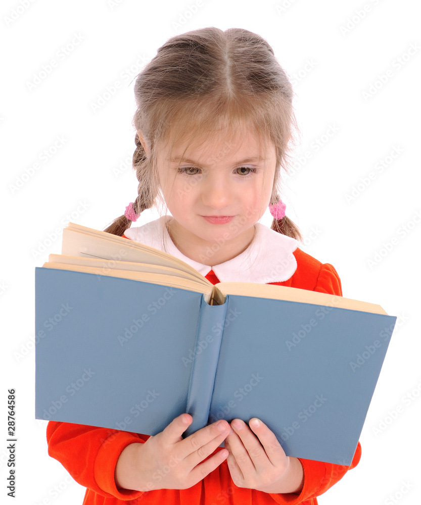 Girl with open book Girl with open book