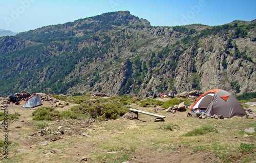 Corse, sur le GR20 : bivouac à Ortu (étape 1)