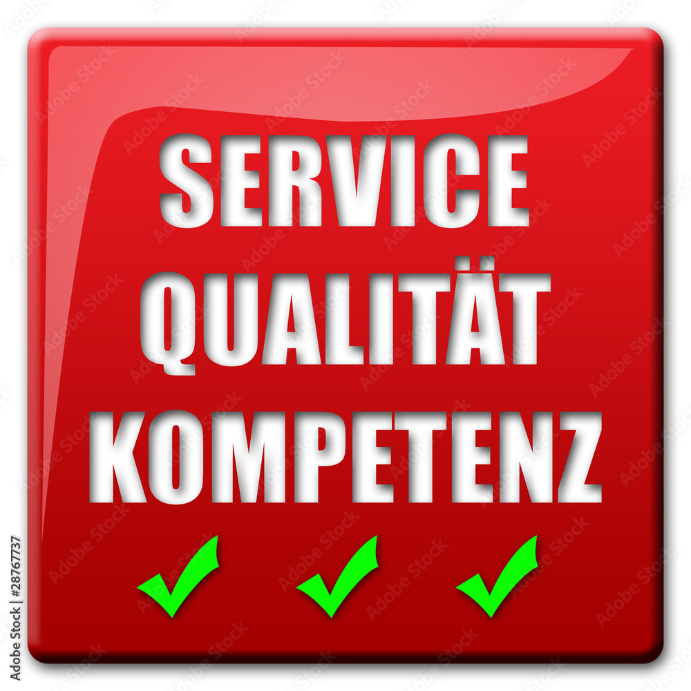 Button Service Qualität Kompetenz Button Service Qualität Kompetenz