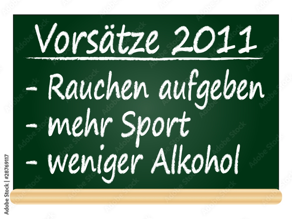 Gute Vorsätze 2011 Gute Vorsätze 2011