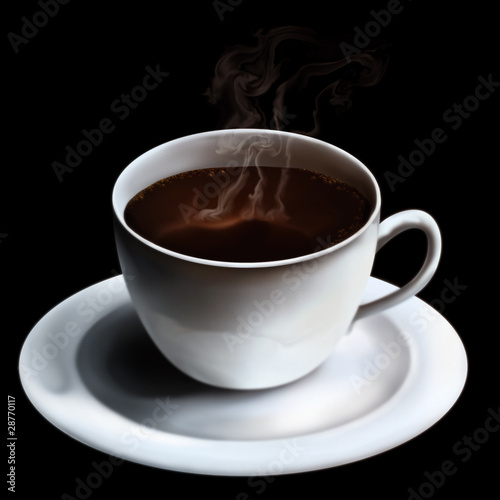 Fototapeta Naklejka Na Ścianę i Meble -  Cup Of Hot Tea Or Coffee
