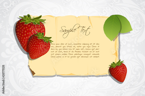 strawberry card
