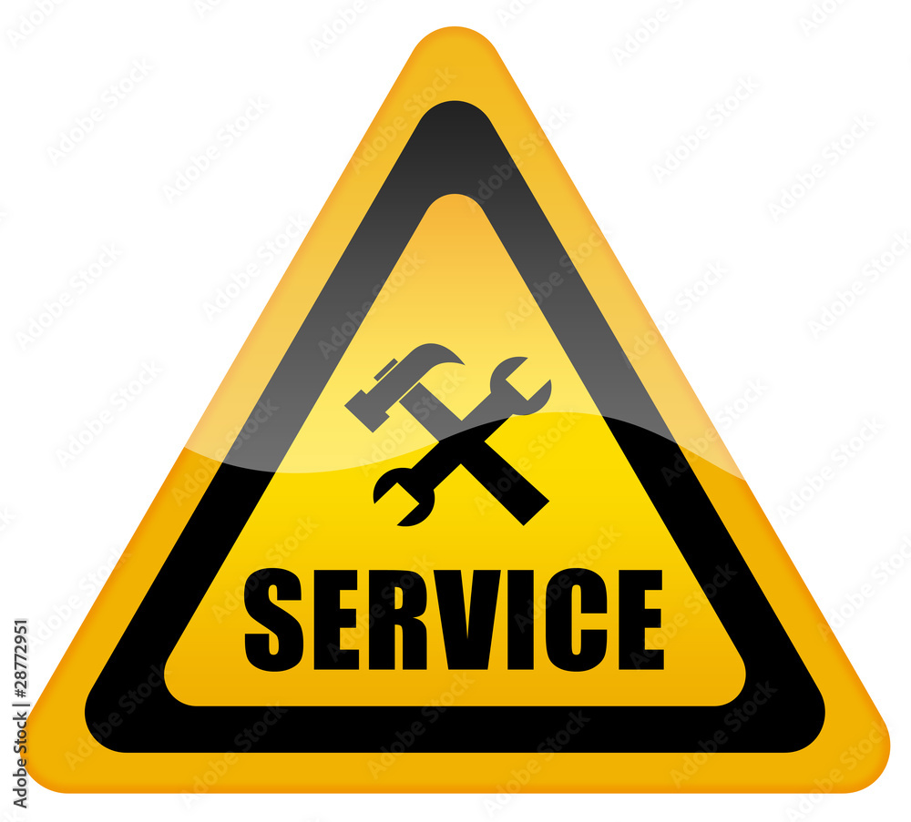 Service support sign Service support sign