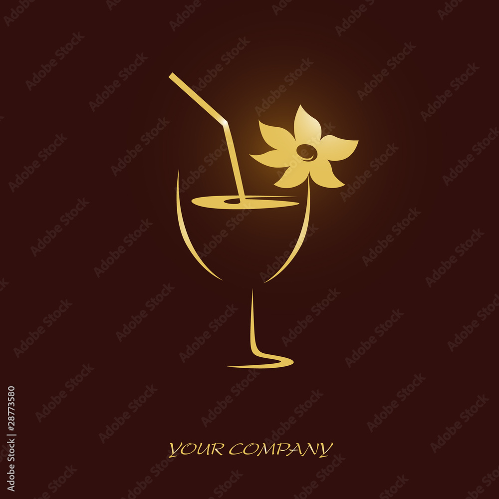logo entreprise, cocktail
